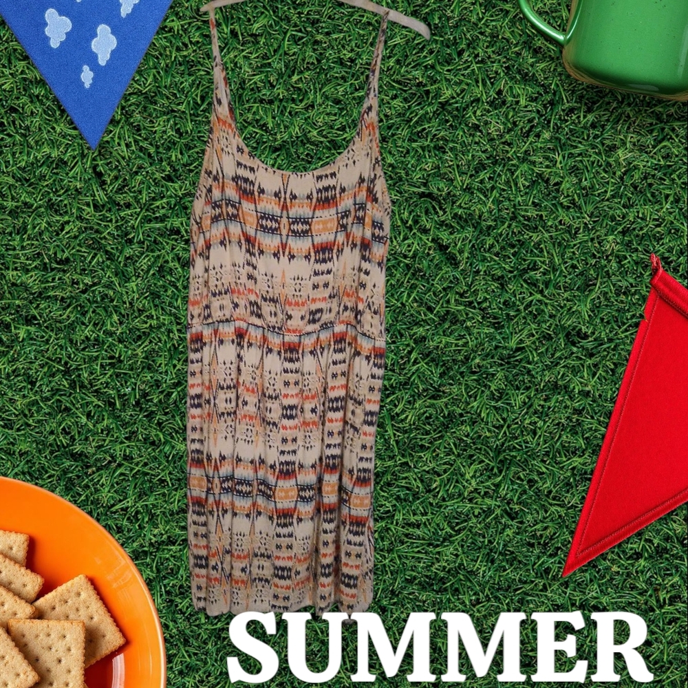 Old Navy Asymmetrical Dress - Multicolor